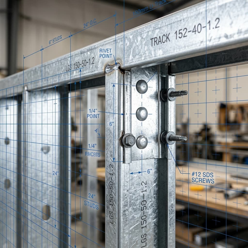 Cold-formed steel wall structure details