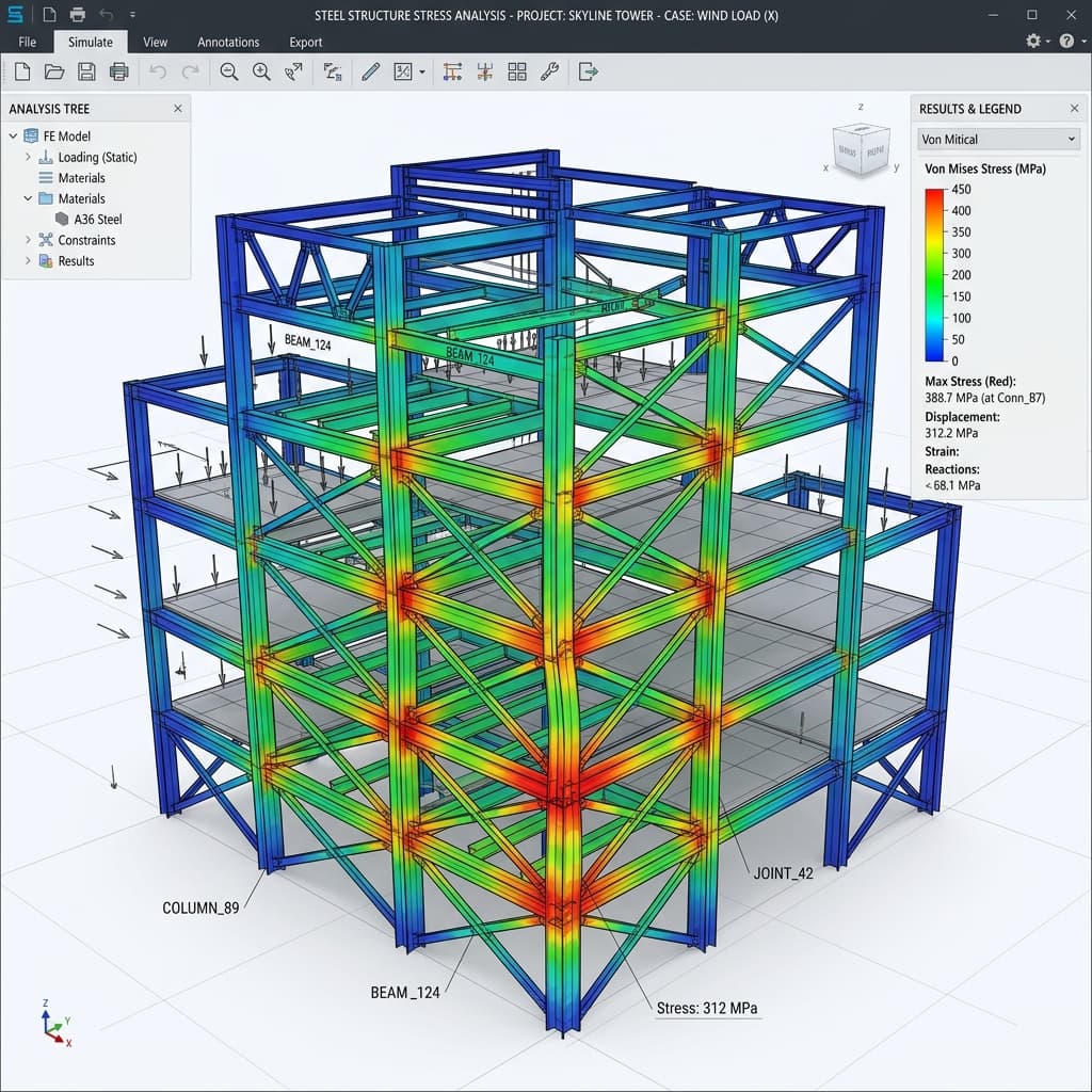 Structural framing load calculations